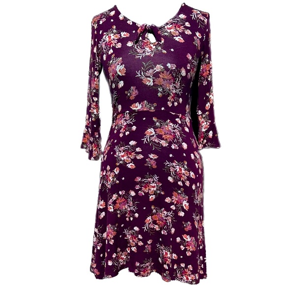 Floral Knit Dress main image 1